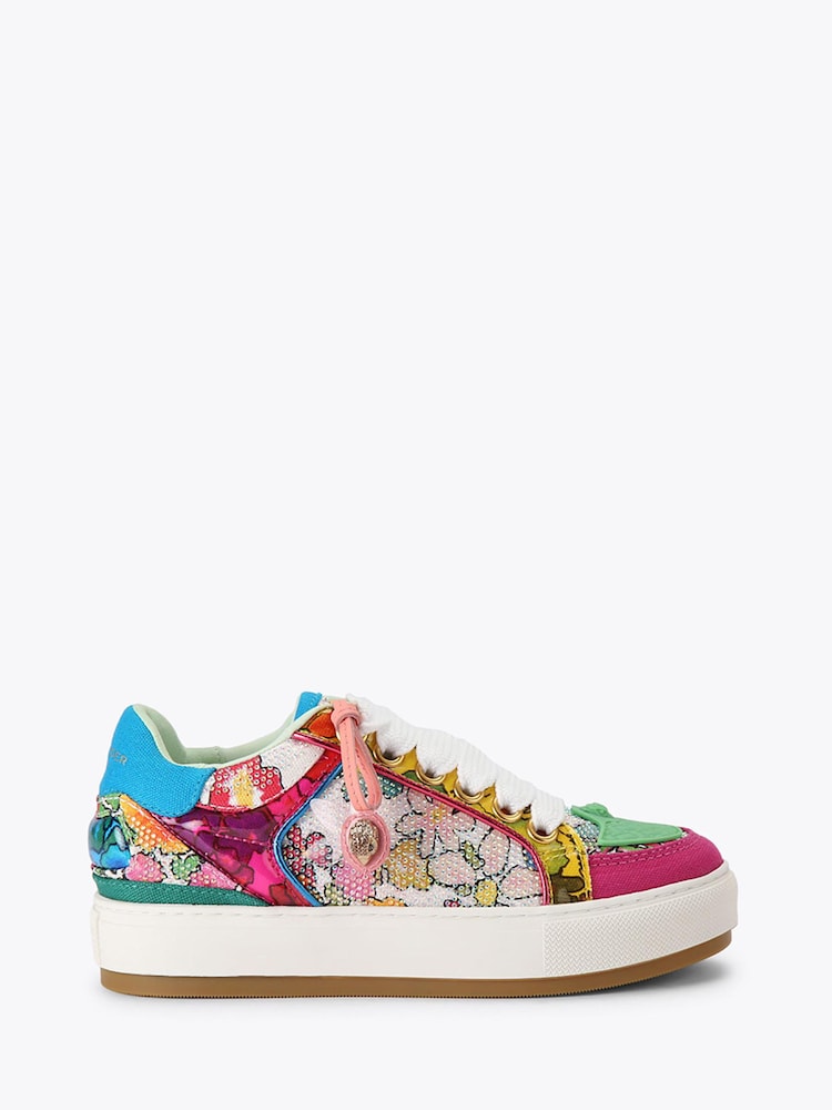 Kurt Geiger London Pink Southbank Tag Trainers - Image 1 of 5 Kurt Geiger London Pink Southbank Tag Trainers - Image 1 of 5