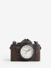 Black Vintage Camera Mantel Clock - Image 3 of 4