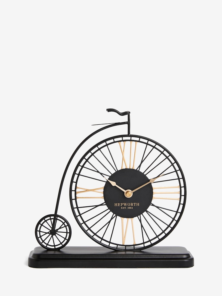 Black Penny Farthing Mantel Clock - Image 4 of 4