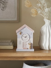 Natural Bertie Bear House Mantel Clock - Image 1 of 4