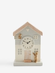 Natural Bertie Bear House Mantel Clock - Image 3 of 4