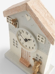 Natural Bertie Bear House Mantel Clock - Image 4 of 4
