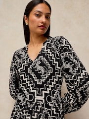 Qara - White Stuff Lola Forma paltarı - 6şəkildən 3 şəkil