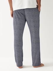 Navy Blue Print Supersoft Pyjama Bottoms - Image 3 of 7