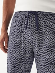 Navy Blue Print Supersoft Pyjama Bottoms - Image 4 of 7