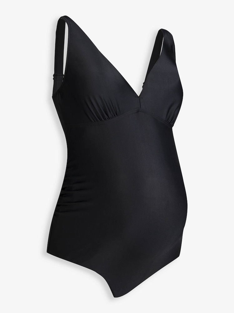 JoJo Maman Bébé Black V-Neck Maternity Swimsuit - Image 9 of 9
