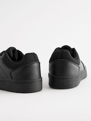 Black Wide Fit (G) School Lace-Up Shoes - Image 4 of 5