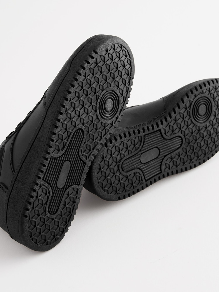 Black Wide Fit (G) School Lace-Up Shoes - Image 5 of 5