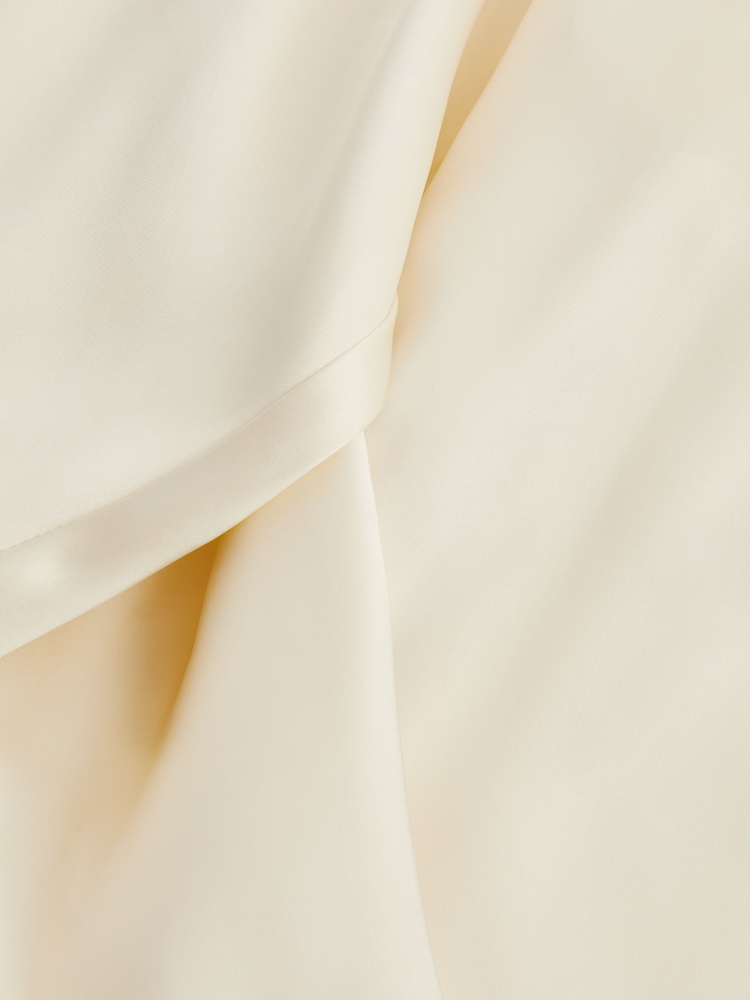 Reiss Champagne Saffron Duchess Satin Split Sleeve Top - Image 6 of 6