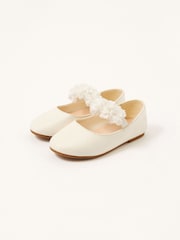 Monsoon Natural Shimmer Corsage Walker Shoes - Image 2 of 4