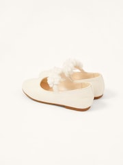 Monsoon Natural Shimmer Corsage Walker Shoes - Image 3 of 4