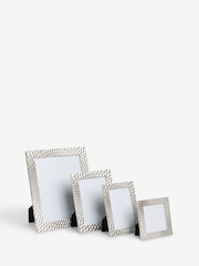 Silver Geometric Photo Frame - Image 8 of 8