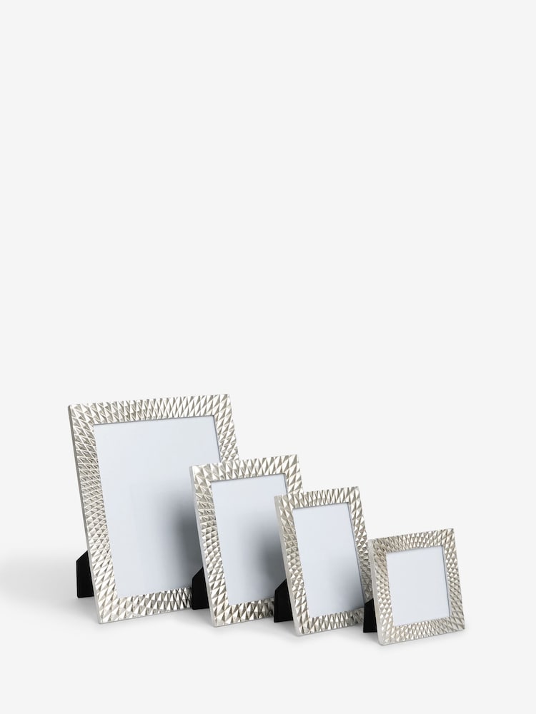 Silver Geometric Photo Frame - Image 8 of 8