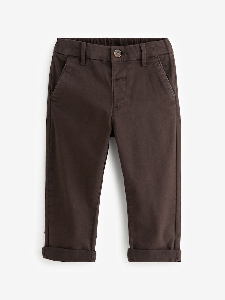 Brun - Pantalon chino extensible (3mths-7yrs) - Image 4 of 6