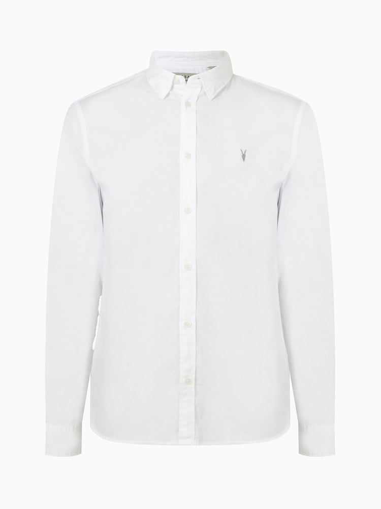 AllSaints White Hawthorne Long sleeve Shirt - Image 10 of 10 AllSaints White Hawthorne Long sleeve Shirt - Image 10 of 10