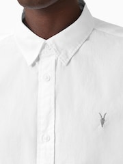 AllSaints White Hawthorne Long sleeve Shirt - Image 7 of 10