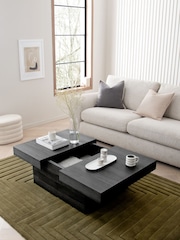Black Bronx Storage Coffee Table - Image 3 of 10