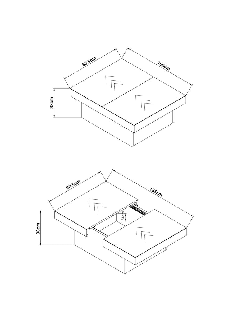 Black Bronx Storage Coffee Table - Image 10 of 10