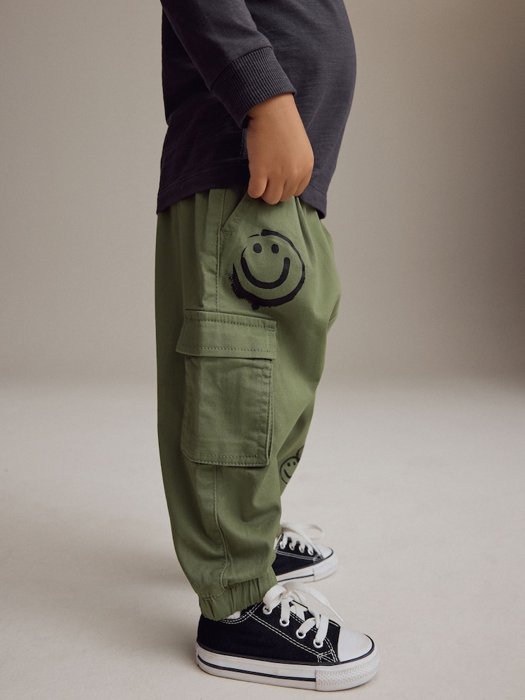 Khaki Green Printed Cargo Trousers (3mths-7yrs) - Image 1 of 6