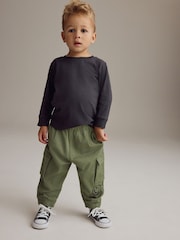 Khaki Green Printed Cargo Trousers (3mths-7yrs) - Image 2 of 6