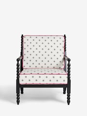 Rockett St George Vintage Star Bobbin Accent Chair - Image 2 of 7