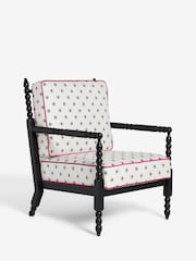 Rockett St George Vintage Star Bobbin Accent Chair - Image 3 of 7