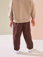 Braun - Schlupfhose mit Seitentaschen aus 100 % Baumwolle (3M.–7J.) - Bild 2 von 7
