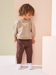 Braun - Schlupfhose mit Seitentaschen aus 100 % Baumwolle (3M.–7J.) - Bild 3 von 7