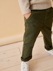 Khakigrün - Chinohose mit Stretch (3 M.–7 J.) - Bild 1 von 6