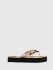 Sandalias de dedo con cuentas florales Del Maar de River Island - Imagen 3 de 6