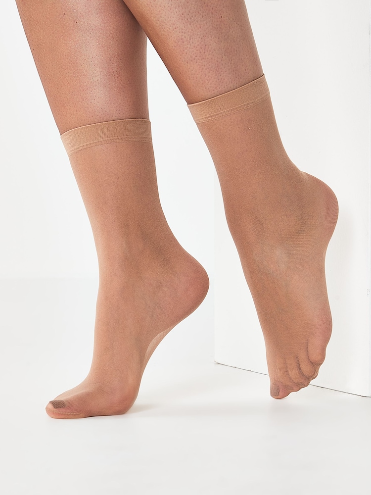 Nue - 20 Denier Chaussettes cheville 5 Lot - Image 1 of 7