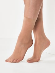 Nue - 20 Denier Chaussettes cheville 5 Lot - Image 2 de 7