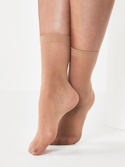 Nue - 20 Denier Chaussettes cheville 5 Lot - Image 3 de 7
