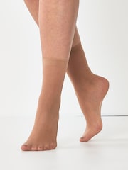 Nue - 20 Denier Chaussettes cheville 5 Lot - Image 4 de 7