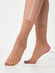 Nue - 20 Denier Chaussettes cheville 5 Lot - Image 5 de 7