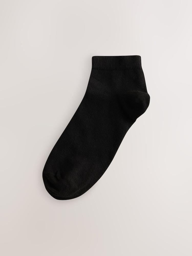 Black Basic Trainer Socks 5 Pack - Image 4 of 4 Black Basic Trainer Socks 5 Pack - Image 4 of 4