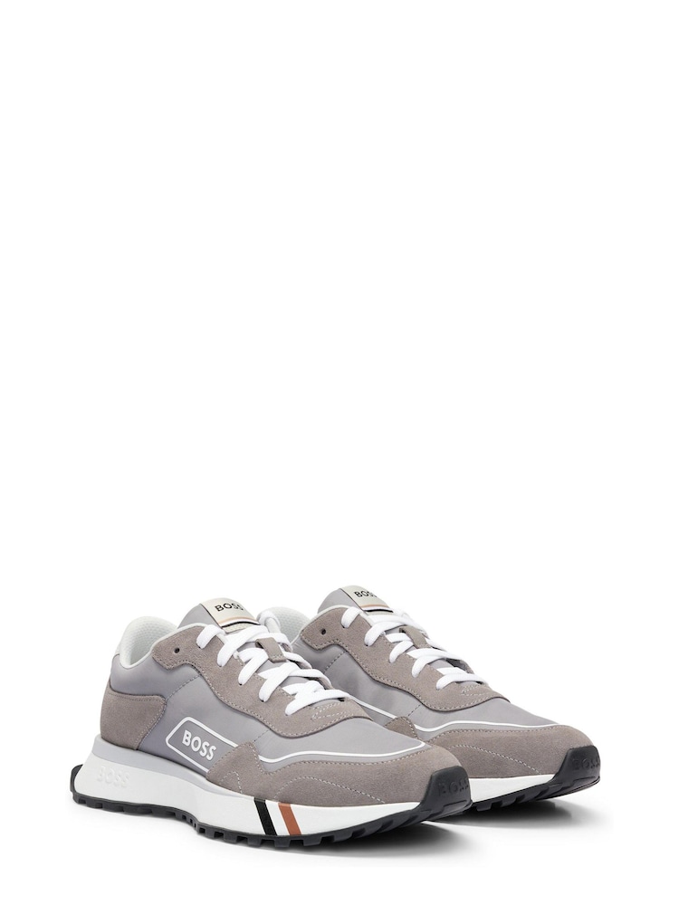 BOSS Grey Jonah Runn Trainers - Image 2 of 5