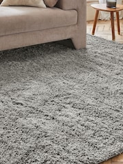 Grey Premium Cosy Shaggy Rug - Image 2 of 4