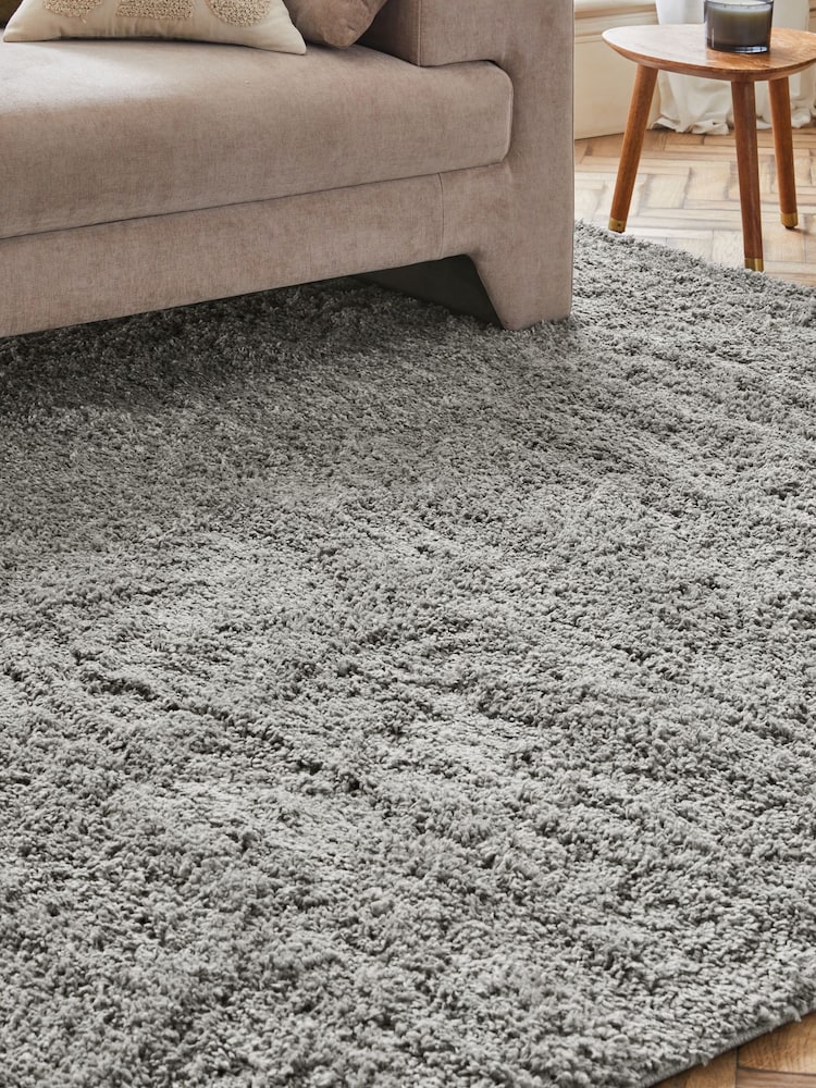 Grey Premium Cosy Shaggy Rug - Image 2 of 4