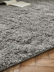 Grey Premium Cosy Shaggy Rug - Image 3 of 4
