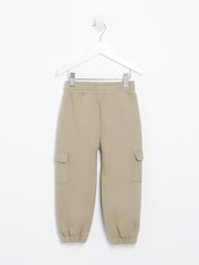 River Island Green Girls 100% Cotton Cargo Joggers - Image 2 of 4