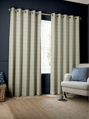 Emily Bond Indigo Blue George Stripe Made to Measure Curtains - Image 2 of 9