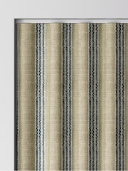 Emily Bond Indigo Blue George Stripe Made to Measure Curtains - Image 8 of 9