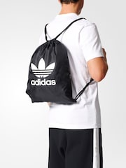 adidas Originals Black Trefoil Gym Sack Bag - Image 1 of 10
