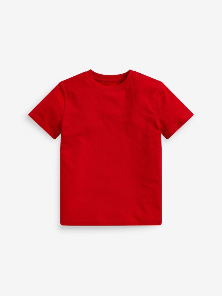 Rot/Schwarz/Grau/Weiß/Blau/Grün - Kurzarm-T-Shirts 8er-Pack (3–16 J.) - Image 9 of 11