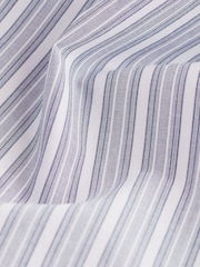 Blue 100% Cotton Stripe Long Sleeve Shirt - Image 7 of 7