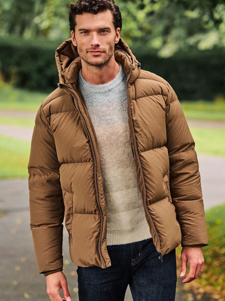Neutral Signature Down Puffer Jacket - Image 1 of 12