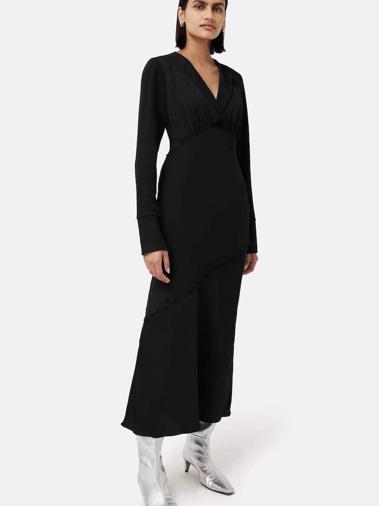 Jigsaw Satin Back Crepe Dress - Image 1 of 6