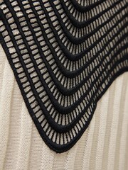 Jigsaw Cream Lace Trim Knitted Dress - Image 6 of 7
