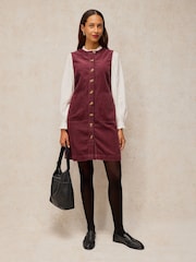 White Stuff Pink Millie Cord Shift Dress - Image 1 of 6
